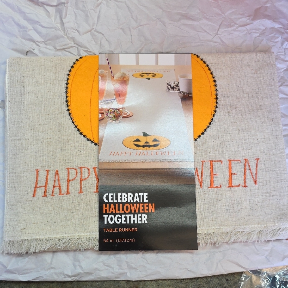 Celebrate Halloween Together Table Runner